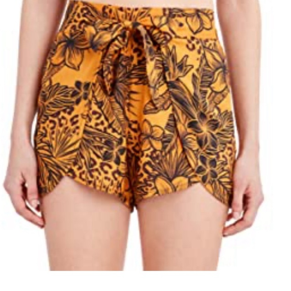 BCBGeneration Women's Swimsuit Cover Up Wrap Short in Golden Rod size Large NEW